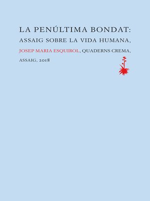 cover image of La penúltima bondat
